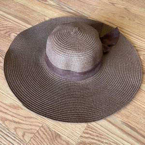 Chocolate brown sun hat